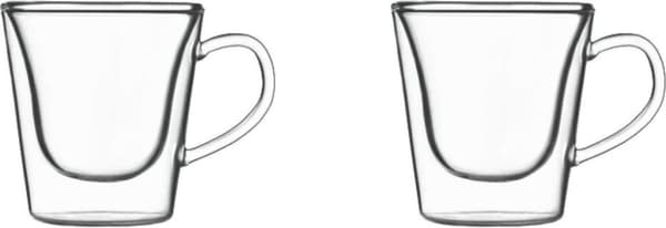 Luigi Bormioli termisk kaffe- og teglas 29,5cl Dobbeltvægget 2 stk.