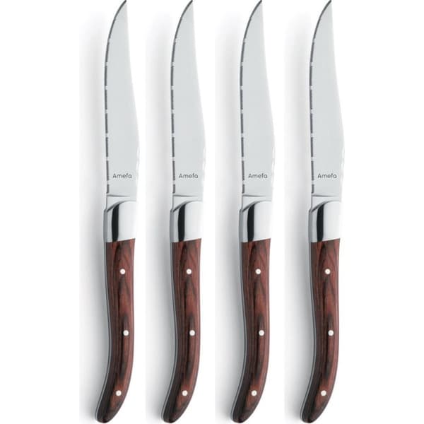 Amefa Royal Steak Steak Knive 4 stykker rødbrun brun