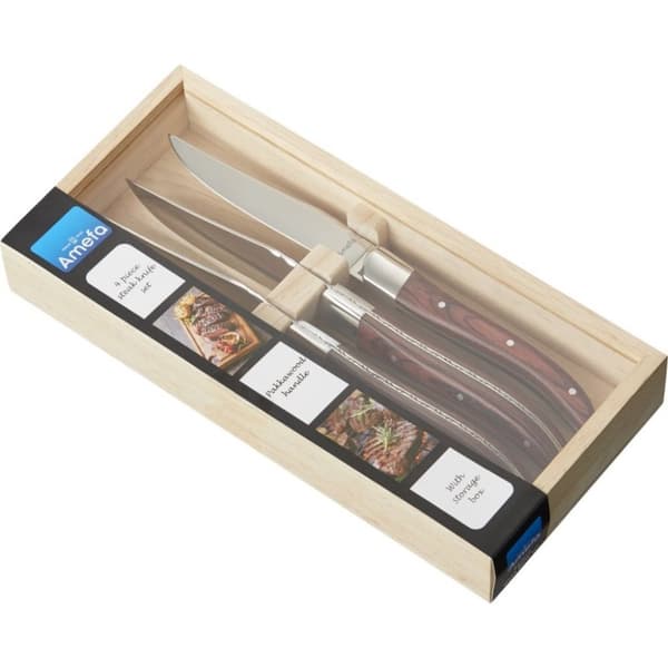 Amefa Royal Steak Steak Knive 4 stykker rødbrun brun
