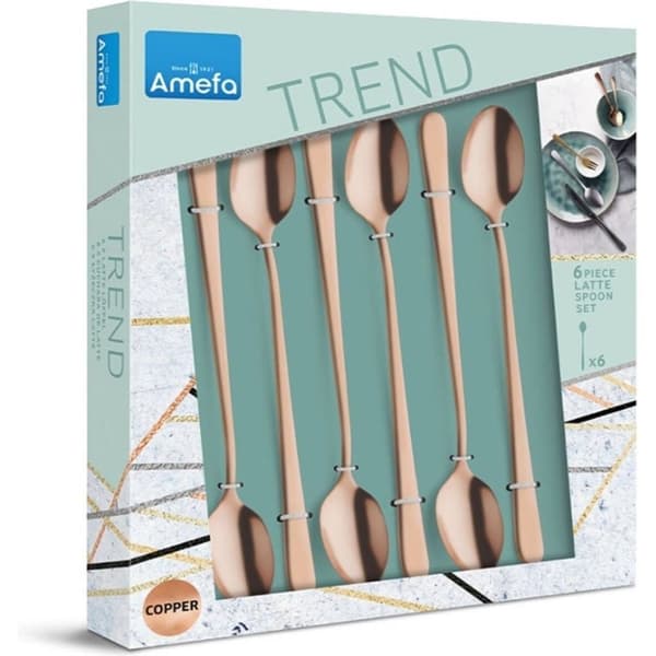 Amefa Austin Latte skeer 6 stykker kobber