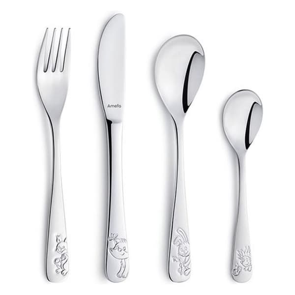 Amefa Barnbestick Forrest Friends 4-delat Silver