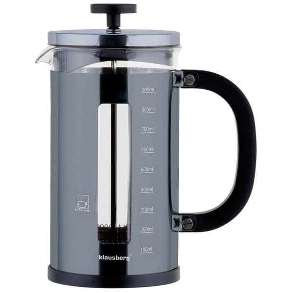Cafetière och tekanna - Klausberg - KB7704 - 1,0L - Grå - Diskmaskinssäker