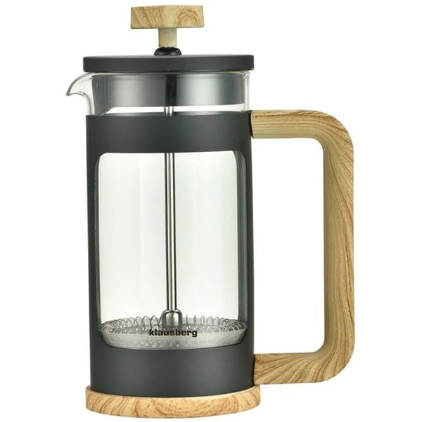Cafeteria/tekanna - Klausberg - KB7679 - 0,35L - Grå - Fransk pressa