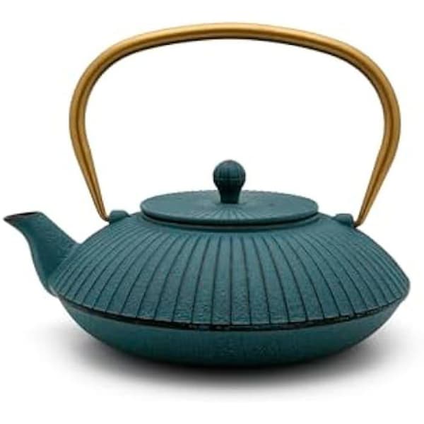 Teapot - BREDEMEIJER - Linhai - 1,1L - Gjutjärn - Emalj - Blå
