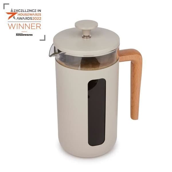 Fransk press kaffebryggare - KÖKSHANTVERK - La Cafetière PISA - 8 koppar - Rostfritt stål - Borosilikatglas
