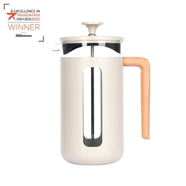 Fransk press kaffebryggare - KÖKSHANTVERK - La Cafetière PISA - 8 koppar - Rostfritt stål - Borosilikatglas
