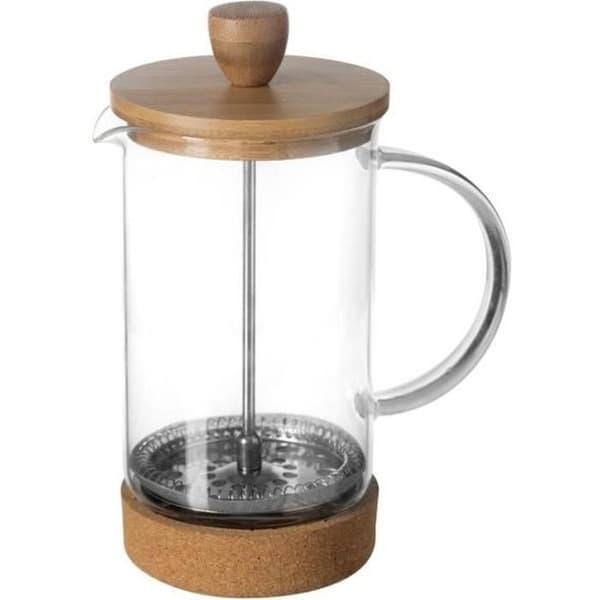 Presskanna - Secret de Gourmet - 60 cl - Glas och Bambu - Lock i Bambu - Korkbas