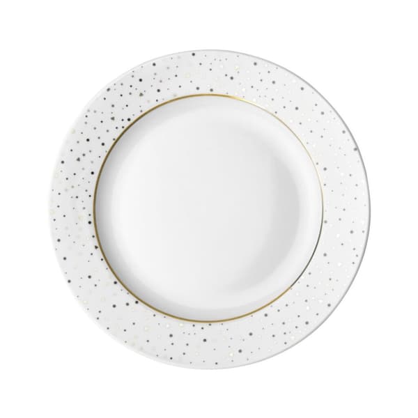 Hollantilainen ruusulautanen litteä 21 cm glitterillä