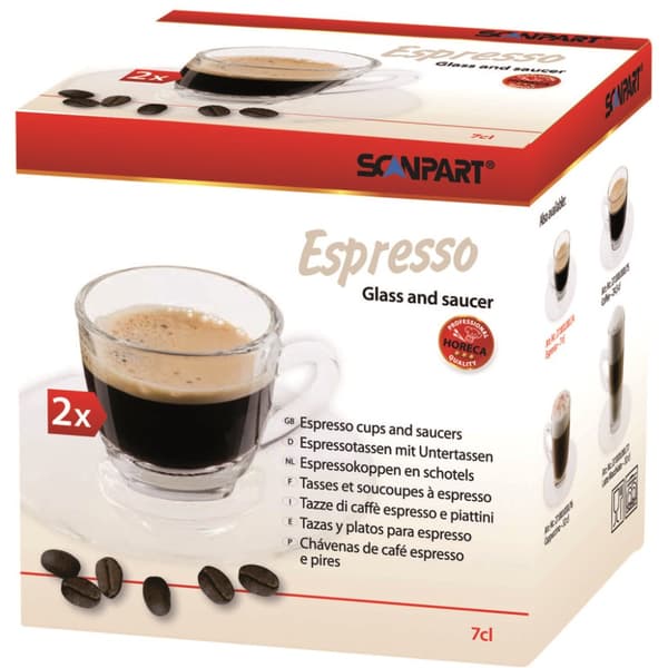 Scanpart Espressokop og underkop 7cl 2 stk