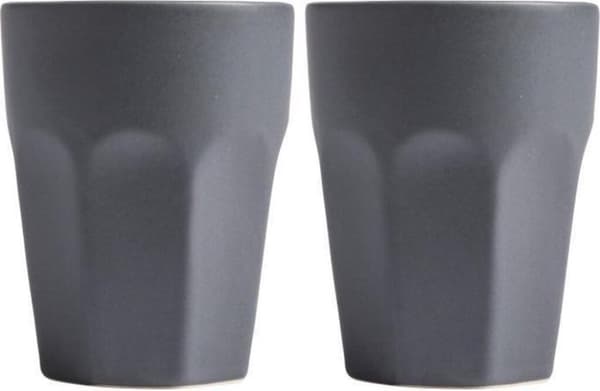 Gusta S/2 Mugg 220ml Blå Cappuccino