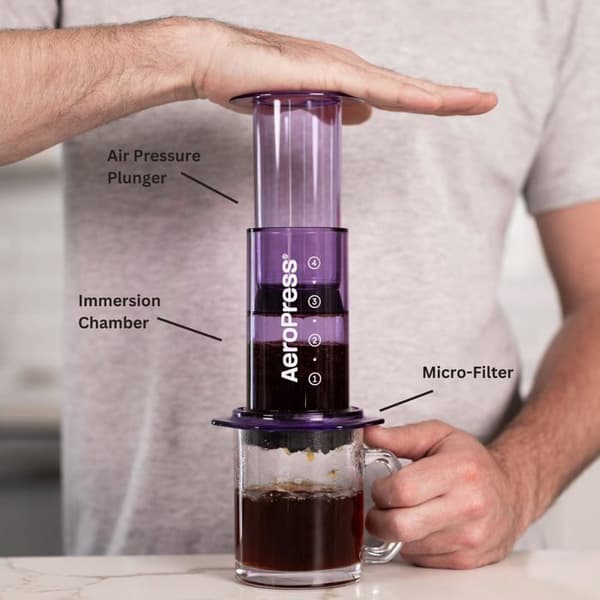 Cafetiere - teapot - chokladkanna Aero press - 2501060057 - AeroPress Klar Lila - Violetta Cafetière