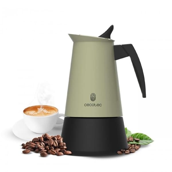 Cafetière italienne - Piccolina - 200 Grön - Rostfritt stål - 2 koppar - Grön