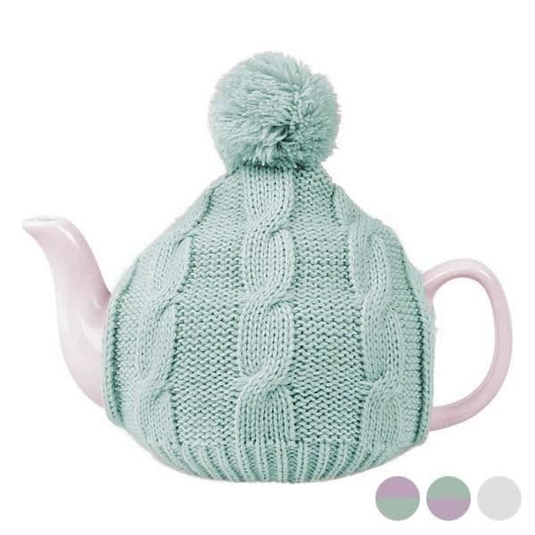 Teapot - Sweater - 600 Ml - Porcelain - Färg: Grå - Dimensioner: Ø 12 x 11,5 cm