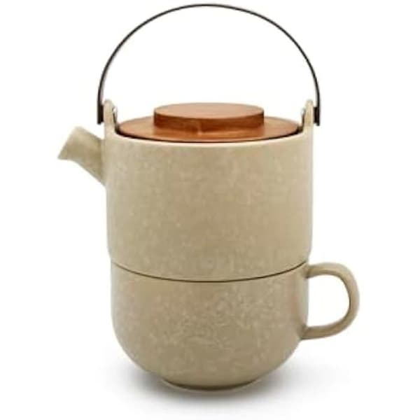 Teekanna och kopp - BREDMEIJER - Umea - 500 ml - Stengods - Modern design