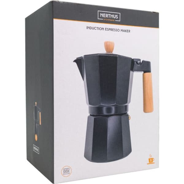 Cafetière - Nerthus - Induktion 9 Koppar - Aluminium - Svart - Trä