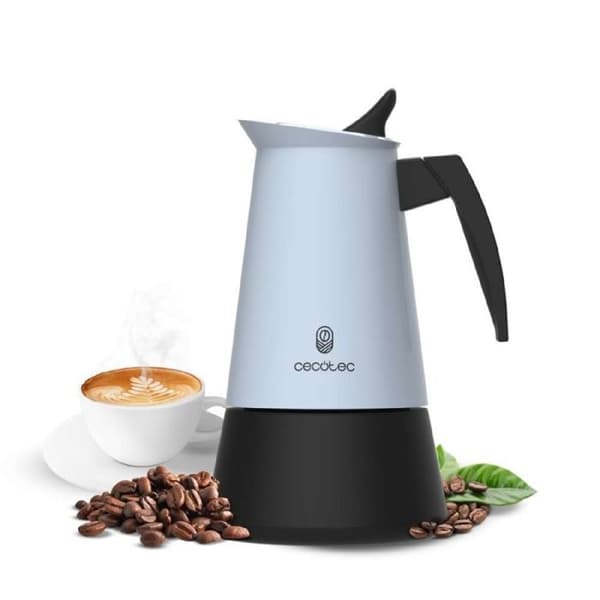 Cafetière italienne - Piccolina - 200 - Rostfritt stål - Blå - 2 koppar