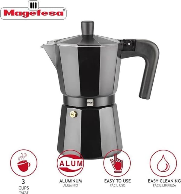 ALUMINIUMKAFFE KENIA NOIR 3 KOPPAR MAGEFESA