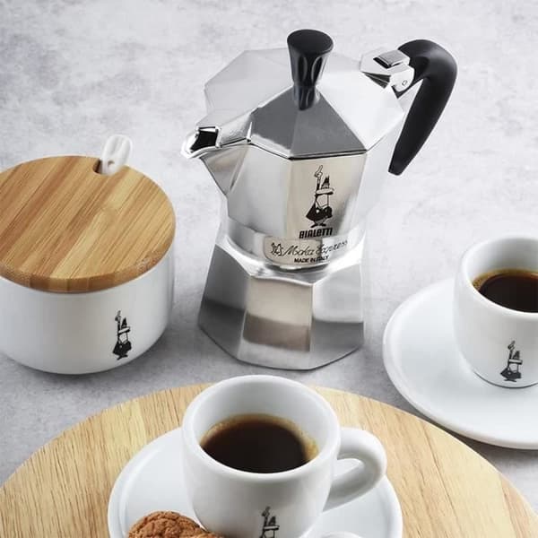 BIALETTI italiensk kaffebryggare - Moka Express - Aluminium - 4 koppar