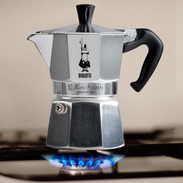BIALETTI italiensk kaffebryggare - Moka Express - Aluminium - 4 koppar