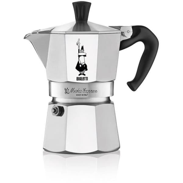 BIALETTI italiensk kaffebryggare - Moka Express - Aluminium - 4 koppar