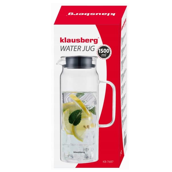 GLASKANDE TIL VANDDRIKKE 1,5L KLAUSBERG KB-7687