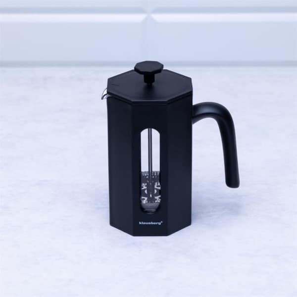 Cafékanna/tekanna - Klausberg - KB7677 - 0,60l - Svart - Glas och plast