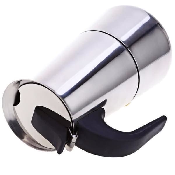 Kaffebryggare - Rostfritt stål - 9 koppar - Bakelithandtag - Alla värmekällor utom induktion - Passar inte till diskmaskin