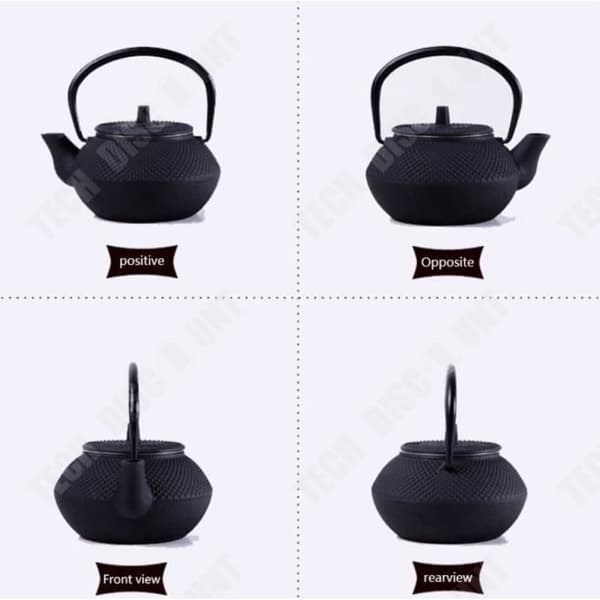 TD® Black Gjutjärn Tekanna med Filter 300ml / Beständig / Hållbar