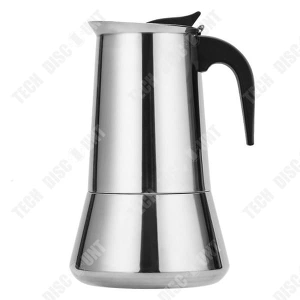 TD® italiensk tekanna i rostfritt stål 50 ml - 9 espressokoppar