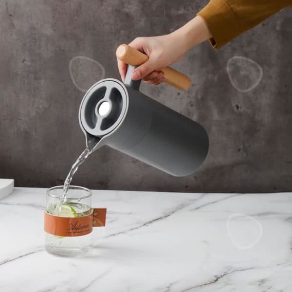 CONFO® Kaffebryggare, varmvattenflaska, isolerad kärl, dubbla lager rostfritt stål vakuumtermos, 1,2L stor kapacitet hushåll, Fars dag