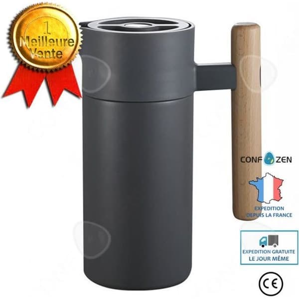 CONFO® Kaffebryggare, varmvattenflaska, isolerad kärl, dubbla lager rostfritt stål vakuumtermos, 1,2L stor kapacitet hushåll, Fars dag