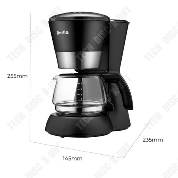 TD® Hushålls liten droppkaffebryggare stationär kaffebryggare Amerikansk maskin termisk isolering automatisk te kaffebryggare