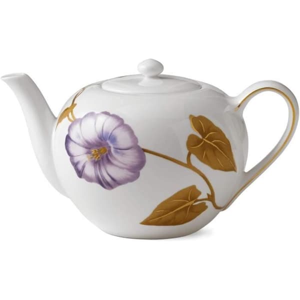 Royal Copenhagen Flora 1017539 Teapot i fint porslin Vit med blommönster 130 cl