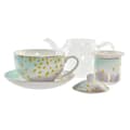 Miniatyrbild 3 av 4: Teapot glas porslin DKD Home Decor (x2)