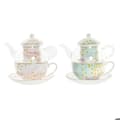 Miniatyrbild 1 av 4: Teapot glas porslin DKD Home Decor (x2)