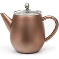 Miniatyrbild 1 av 2: Teapot - BREDEMEIJER - Dubbla väggar modell - 1,1 l - Brun rostfritt stål - Glaslock