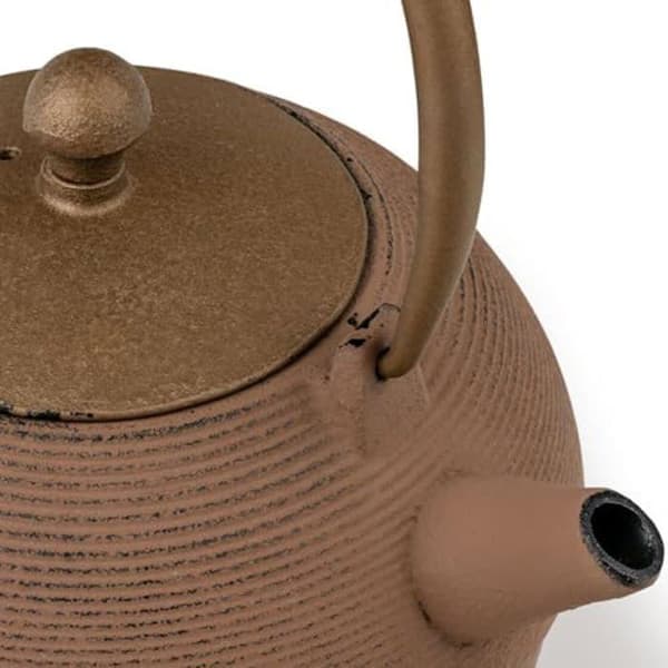 Gryta i gjutjärn - BREDEMEIJER - 1,2 L - Brun - Filter i rostfritt stål - Asiatisk stil
