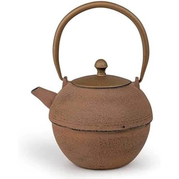 Gryta i gjutjärn - BREDEMEIJER - 1,2 L - Brun - Filter i rostfritt stål - Asiatisk stil