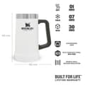 Miniatyrbild 3 av 4: Vacuum Stein Adventure - 0,7L / 24OZ - Fleece White – Stanley