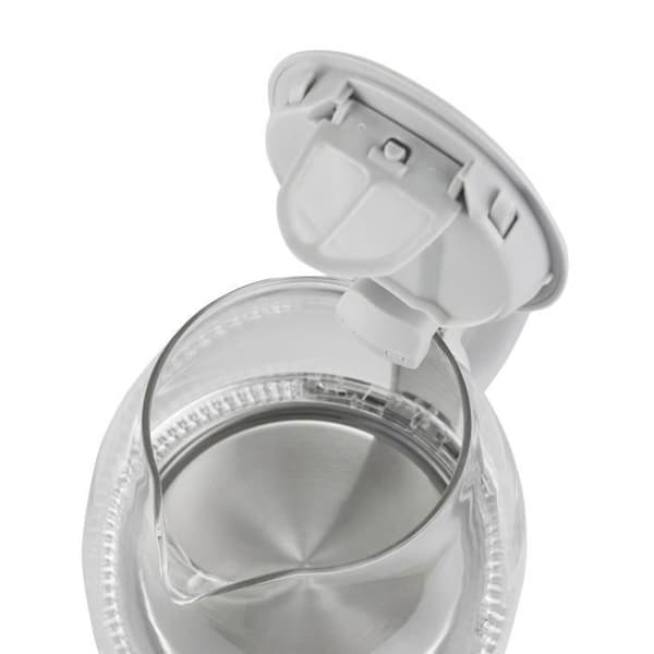 Adler AD 1283G LED vattenkokare i glas 1,0L Grå
