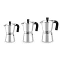Miniatyrbild 2 av 2: Italiensk kaffebryggare - MONIX - 3935007 - 6 koppar - Aluminium - Rostfritt stål - Grå
