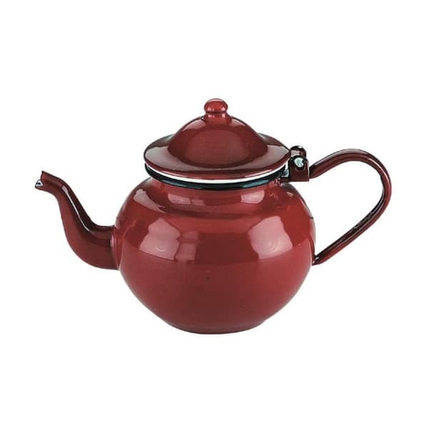 Tekanna - IBILI - 910370 - Vitifierat emaljerat stål - Röd - 0,75 l - Tål maskindisk
