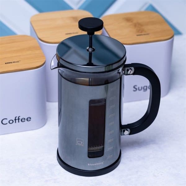 Cafetière och tekanna - Klausberg - KB7704 - 1,0L - Grå - Diskmaskinssäker