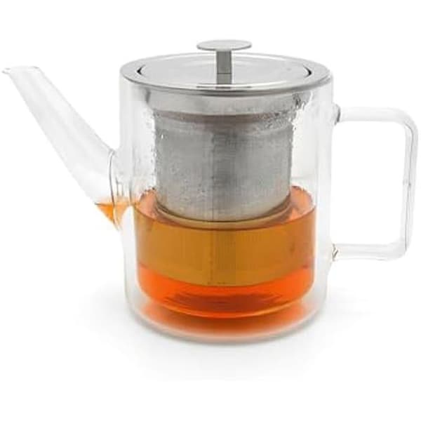 San Remo tekanna 1.0L - Bredemeijer - Dubbelväggigt glas - Filter ingår