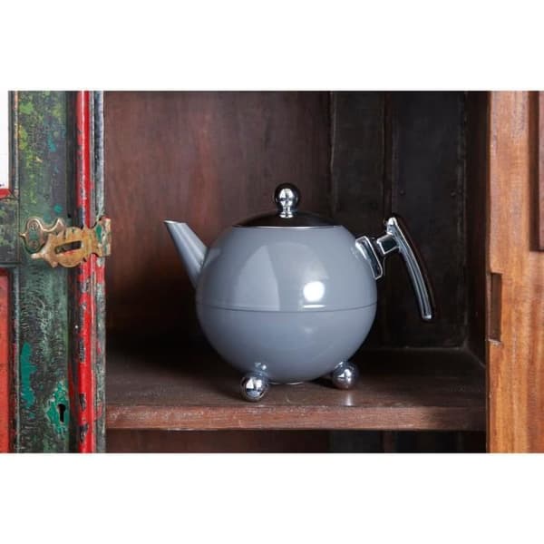 Théière Bredemeijer Duet Bella Ronde 1,2L Gris Froid Chrome