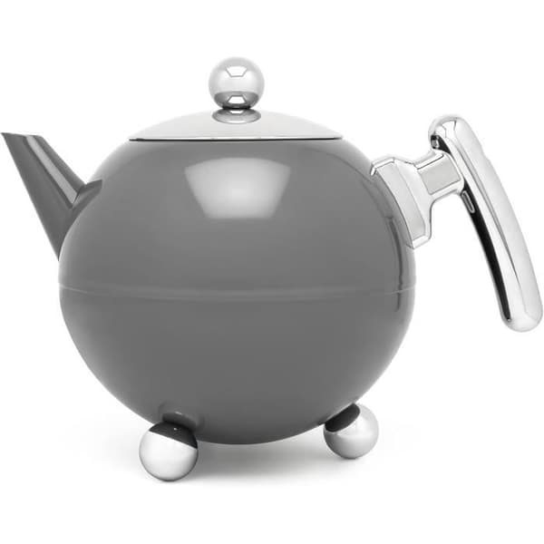 Théière Bredemeijer Duet Bella Ronde 1,2L Gris Froid Chrome