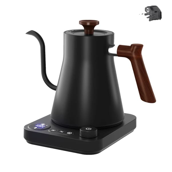Smart elektrisk kedel, 1200W effekt, ergonomisk håndtag,sort
