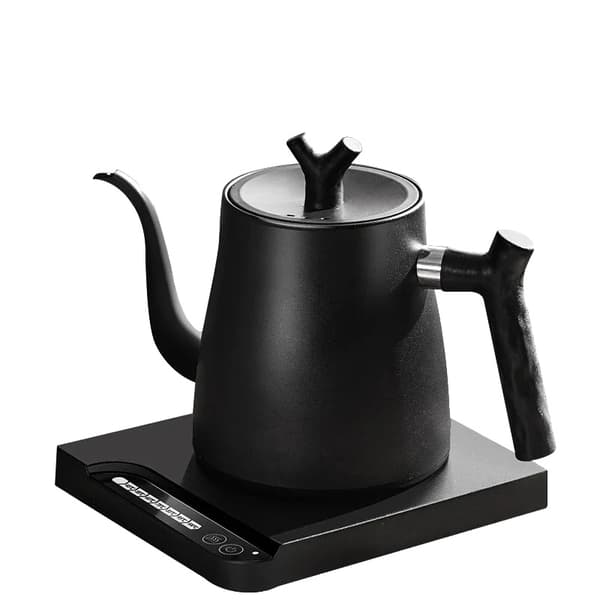 Gooseneck Elkedel, 1 Liter Kapacitet, 1000W Effekt,sort, EU