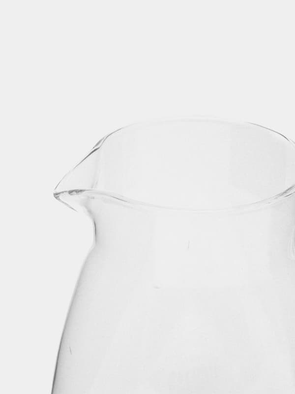 Glaskande til drikkevarer, juice og vand med bambuslåg Wilmax 1,5L