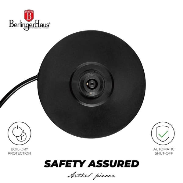 Vattenkokare 1,7l Berlinger Haus Bh-9476 Mattsvart Lumarko!